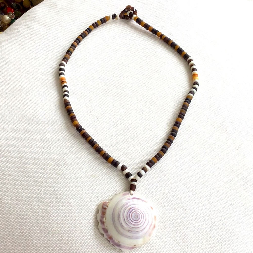 Glass and Shell Necklace